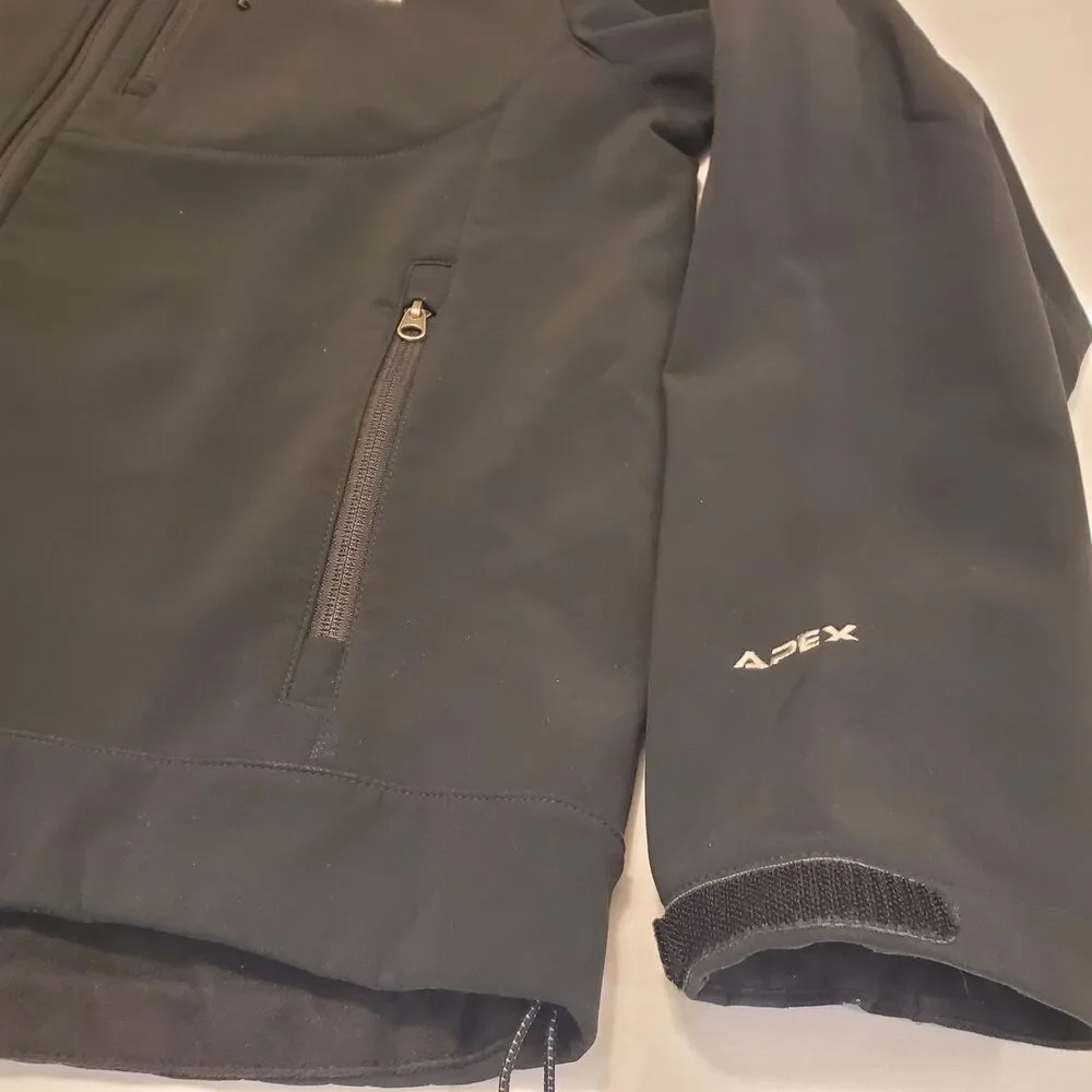 The North Face Apex Bionic Softshell Jacket Mens XL Black Fleece Lined Full Zip